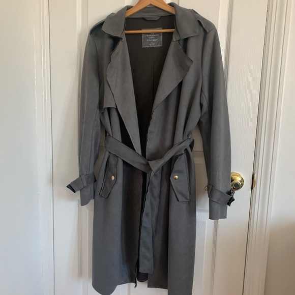 For the Love of Humanity Couture Black Label Jackets & Blazers - Black Label Couture Love for Humanity
Couture Grey Suede Trench Coat